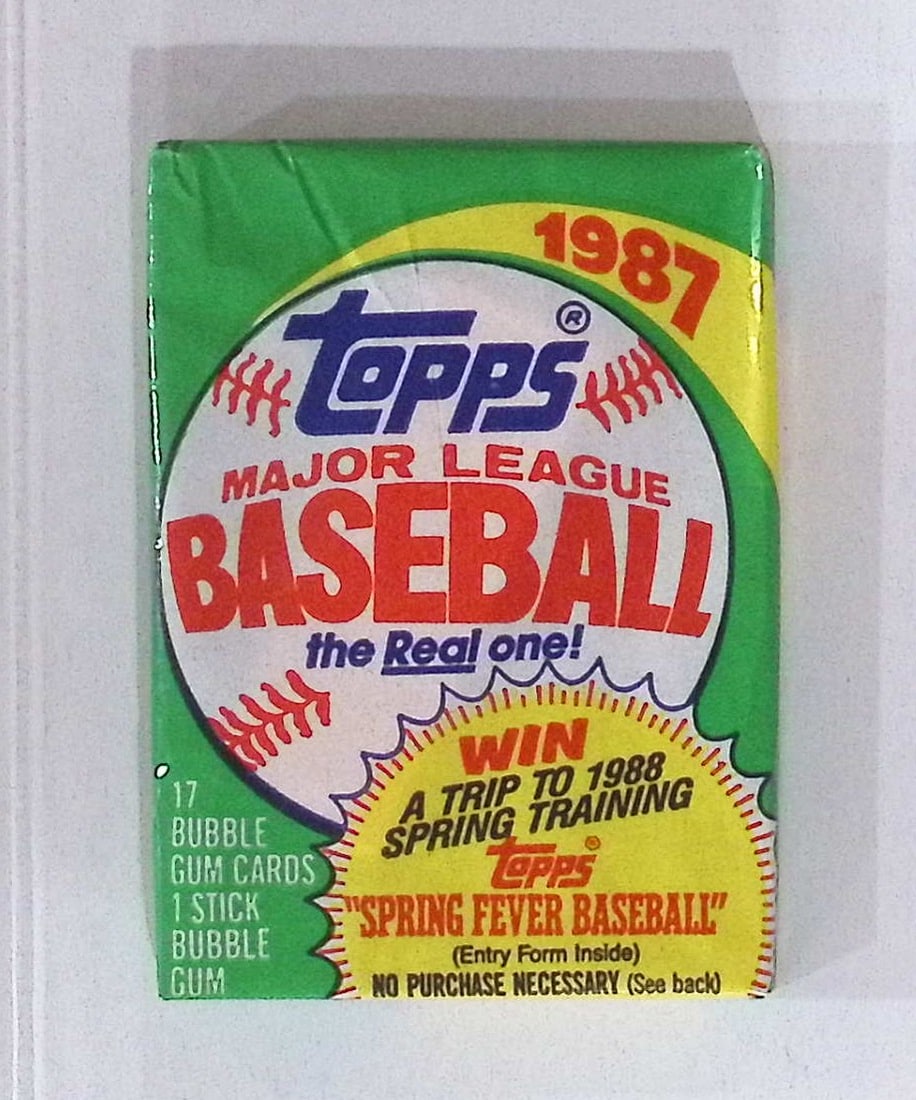 1987 Topps Series 1 Vintage Baseball Cards Retail Box Wax Pack Sports Card: Topps Vintage Rookie Baseball MLB Trading & Sports Cards, Rookie Cards Barry Bonds, Old Baseball and Sports Cards For Sale Near Me, World Series Players, Hall of Fame Stars, Nolan Ryan & Mark McGwire