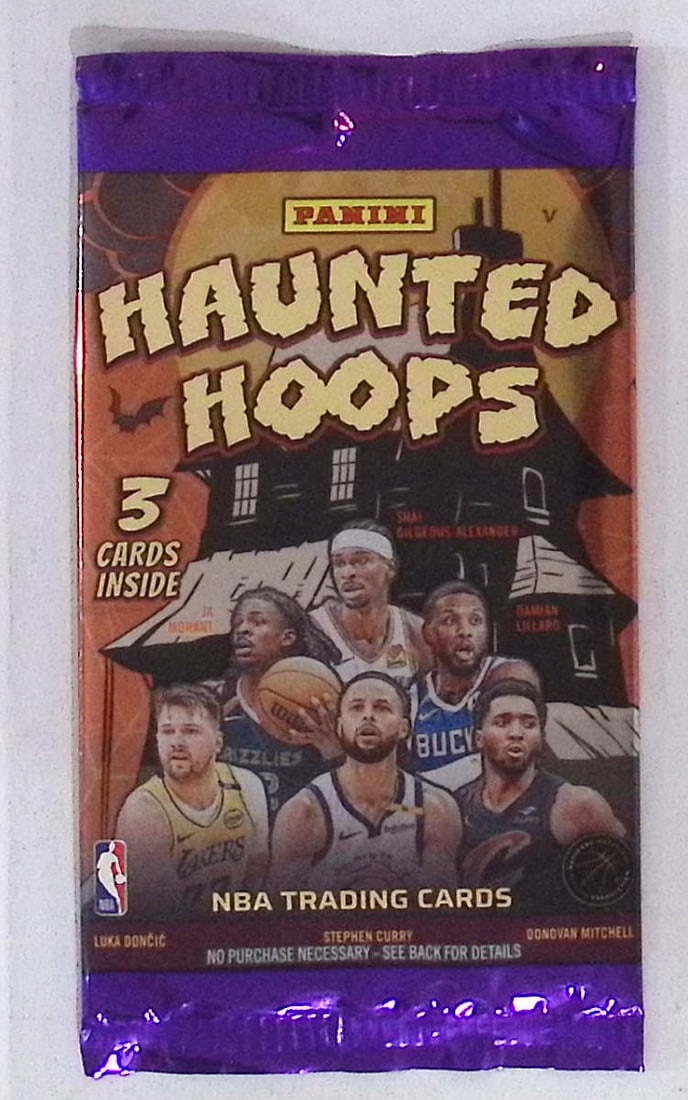 2025 Panini Haunted Hoops Basketball Retail Box Pack: Panini Basketball NBA Trading & Sports Cards, Sports Cards for Sale Near Me, Anthony Edwards, Jayson Tatum, Steph Curry, Panini Numbered Cards, Cracked Ice, Silver Prizm, Auction Lots for Sale on Line