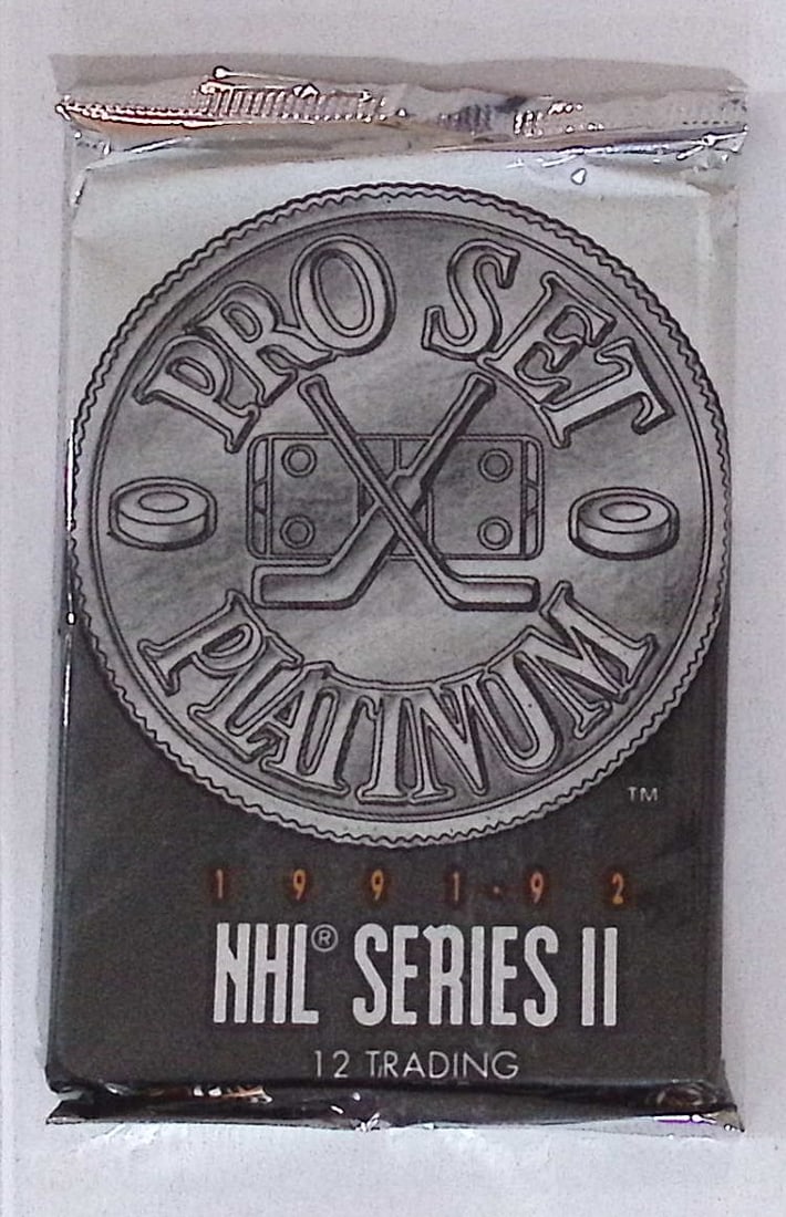 1991-92 Pro Set Platinum Series 2 Vintage Hockey Card Factory Sealed Retail Box Pack: Pro Set Vintage Hockey NHL Trading & Sports Cards, Brett Hull, Ray Bourque, Patrick Roy, Mario Lemieux, Wayne Gretzky, Sports Cards for Sale Near Me, Auction Lots for Sale on Line, Stanley Cup Winners
