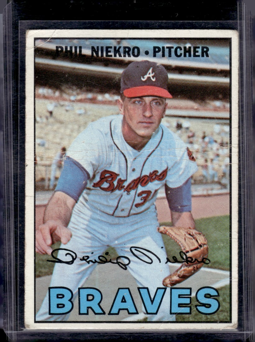 Phil Niekro 1967 Topps #456 A Few Small Creases, See Pictures (1 of 2)