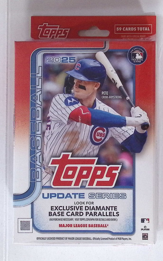2025 Topps Update Series Baseball Cards HANGER BOX Sports Cards Rookie Cards James Wood: Factory Sealed Topps Baseball MLB Trading & Sports Cards, Rookie Cards in this set are James Wood, Dylan Crews, Speckled, SP, SSP, Variations, Autographs, Chrome, Refractors, 1976 Topps, Sports Cards