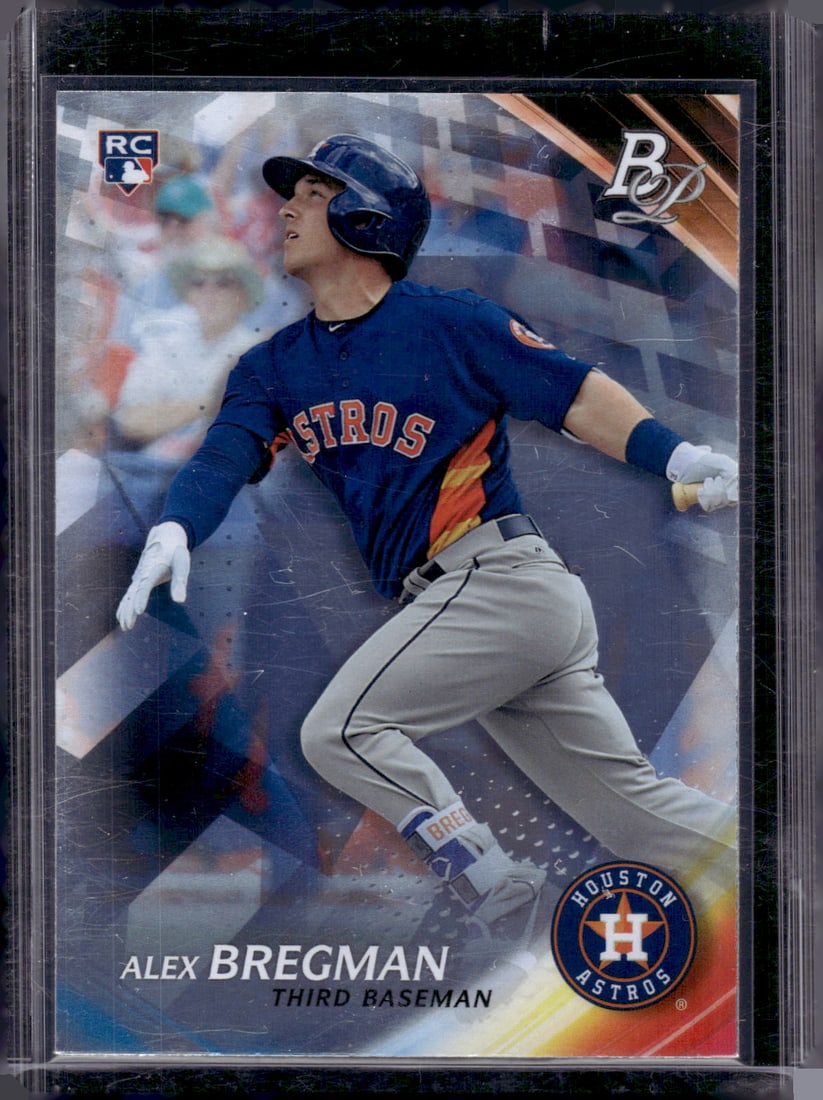 Alex Bregman Rookie Card 2017 Bowman Platinum #75 Astros, Cubs: Bowman Baseball MLB Trading & Sports Cards, Sports Cards for Sale Near Me, World Series & Hall of Fame Players, SP, SSP, Chrome, 1st Bowman, Auction Memorabilia Lots Sold On Line
