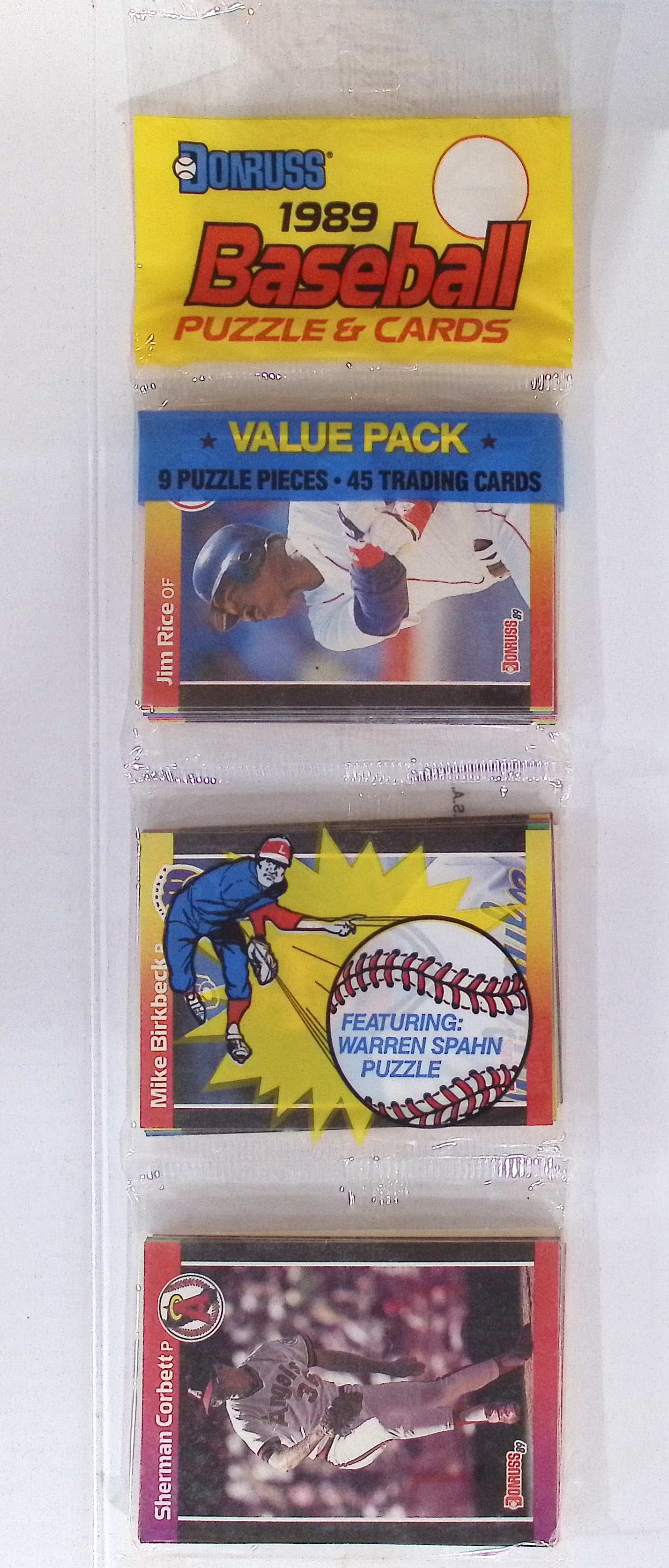 1989 Donruss Vintage Series 1 Retail Rack Pack - Ken Griffey, Jr Rookie Season: Ken Griffey, Jr. Rated Rookie, Vintage Valuable Donruss Baseball MLB Trading & Sports Cards, Robin Yount, George Brett, Rickey Henderson, Nolan Ryan, Old Sports Cards for Sale Near Me, World Series &