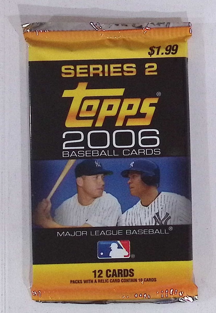 2006 Topps Series 2 Retail Box Baseball Card Back - Prince Fielder RC MLB Trading Card: Topps Series 2 Baseball MLB Trading & Sports Cards, Sports Cards for Sale Near Me, Auction Baseball Lots for Sale on Line, World Series & Hall of Fame Players