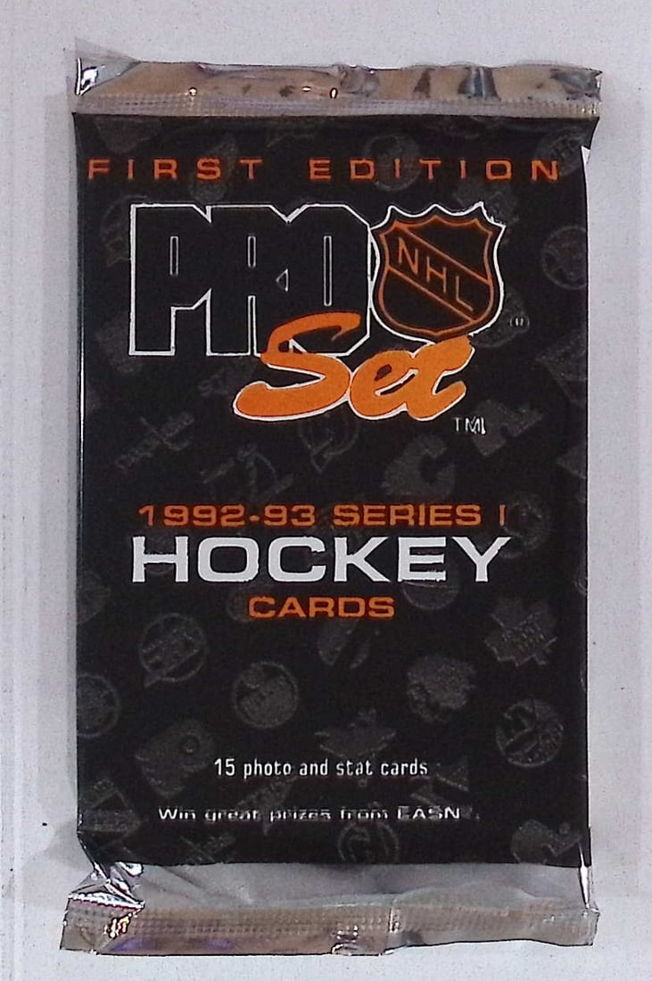 1992-93 Pro Set Series 1 Vintage Hockey Card Factory Sealed Retail Box Pack Sports Cards: Pro Set Vintage Hockey NHL Trading & Sports Cards, Brett Hull, Ray Bourque, Patrick Roy, Mario Lemieux, Wayne Gretzky, Sports Cards for Sale Near Me, Auction Lots for Sale on Line, Stanley Cup Winners