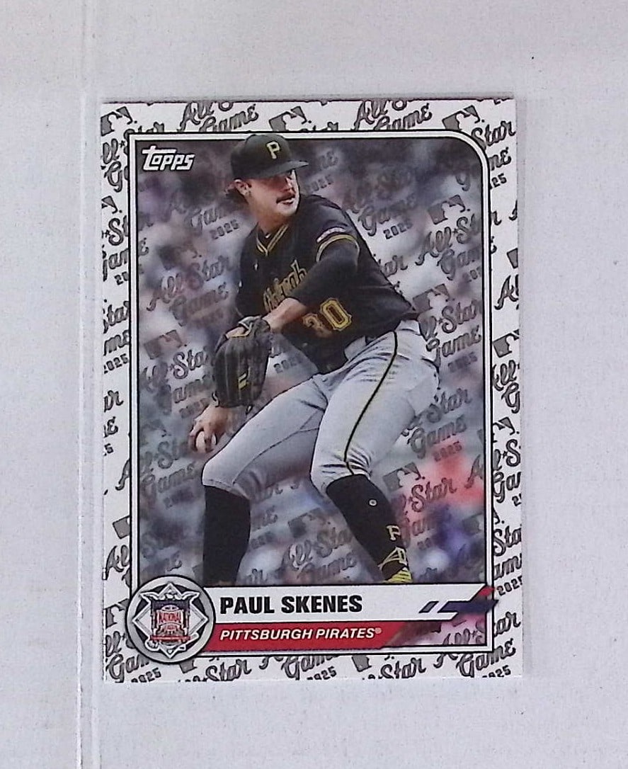 Paul Skenes 2025 Topps All-Star Game #87 Pittsburgh Pirates Cy Young Winner: Topps Baseball MLB Trading & Sports Cards, Sports Cards for Sale Near Me, World Series & Hall of Fame Players Memorabilia, Refractors, X-Fractors, Numbered, SP, SSP, Valuable Auction Memorabilia Lots