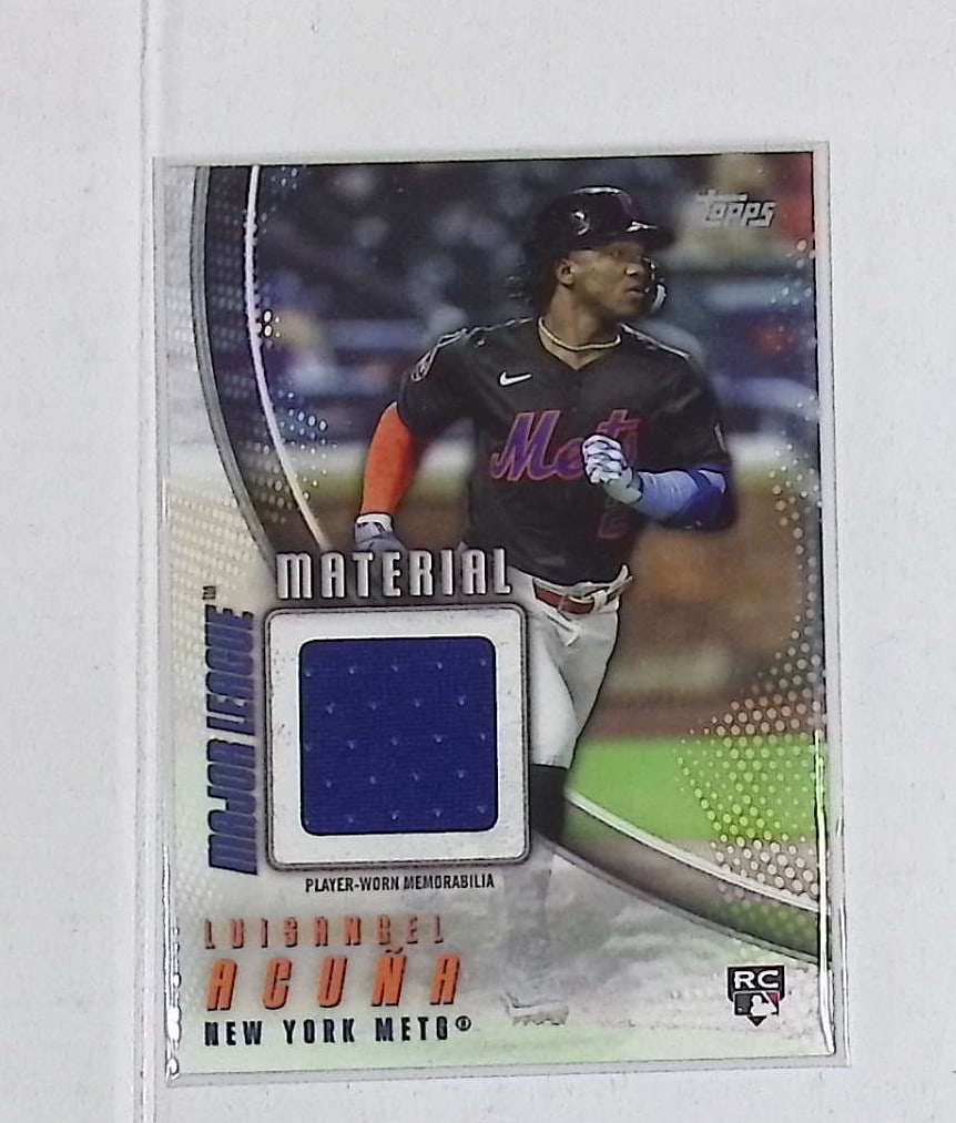 Luis Angel Acuna Player Worn Relic Rookie Card 2025 Topps Update Series Major League Material: Luis Angel Acuna Player Worn Relic Rookie Card 2025 Topps Update Series Major League Material #MMU-LA