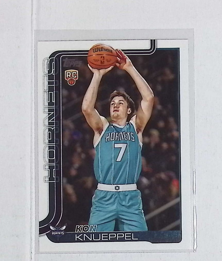 Kon Knueppel Rookie Card 2025 Topps Flagship #204: Topps Basketball NBA Trading & Sports Cards, Sports Cards for Sale Near Me, Chrome, Refractor, SP, SSP, Valuable Auction Memorabilia Lots Sold On Line, NBA Championship & Hall of Fame Player Cards