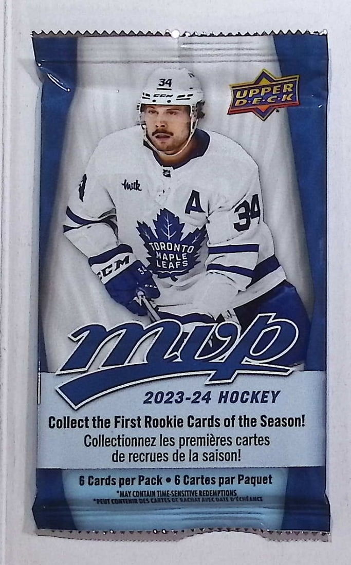 2023-24 Upper Deck MVP Hockey Card Retail Box Pack - Collect all 50 SP Star & Rookie SP Cards: Upper Deck Hockey NHL Trading & Sports Cards, Sports Cards for Sale Near Mr, Auction Memorabilia Lots For Sale on Line, Base Retro Variation Cards NHL Trading Cards Stanley Cup Connor McDavid Alex Ove