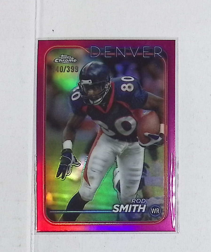 Rod Smith 240/399 Magenta Chrome 2023 Topps Composite #62 Denver Broncos: Topps Football NFL Trading Sports Cards, Sports Cards for Sale Near Me, Super Bowl & Hall of Fame Player Cards, Resurgence, Composite, SP, SSP, Valuable Auction Memorabilia Lots For Sale On Line