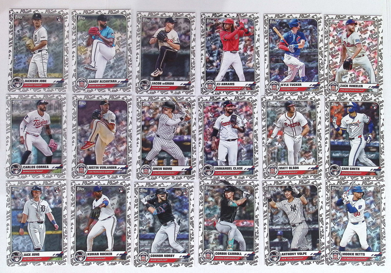 18 Rookies & Stars 2025 Topps All-Star Game Set Cards See Pictures for Players: Topps Baseball MLB Trading & Sports Cards, Sports Cards for Sale Near Me, World Series & Hall of Fame Players Memorabilia, Refractors, X-Fractors, Numbered, SP, SSP, Valuable Auction Memorabilia Lots