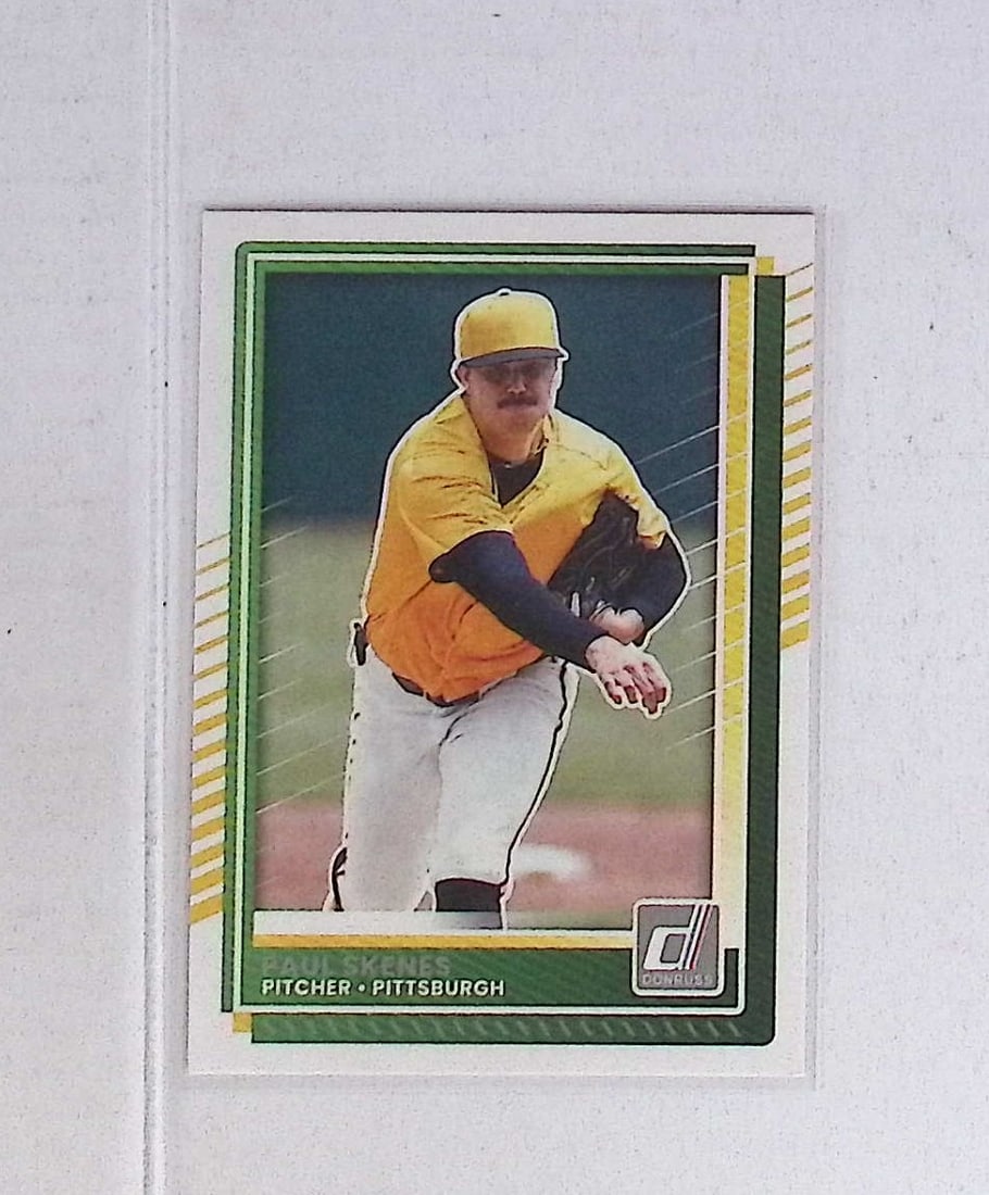 Paul Skenes 2025 Panini Donruss #29 Pittsburgh Pirates Cy Young Award Winner: Donruss Baseball MLB Trading & Sports Cards, Sports Cards for Sale Near Me, Prizm, Mosaic, Select, SP, SSP, Auction Memorabilia Lots for Sale On Line, World Series & Hall of Fame Players, Diamond King