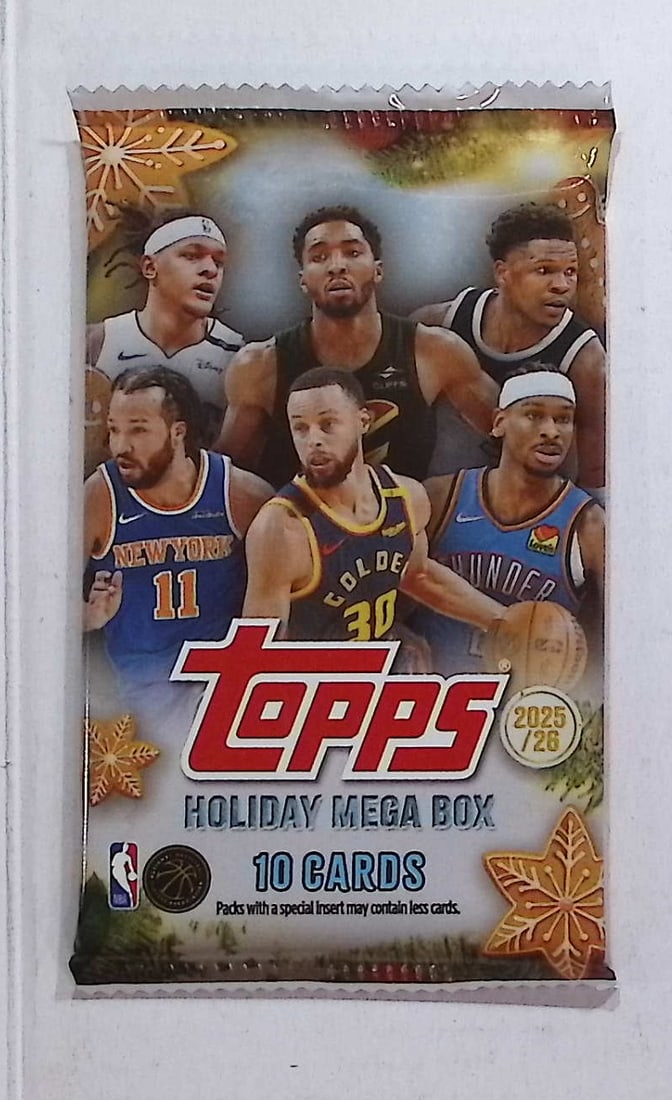 2025-26 Topps Basketball Card HOLIDAY MEGA BOX PACK - RC'S: Cooper Flagg, Kon Kneuppel, VJ Edgecombe: Topps Basketball NBA Trading & Sports Cards, Rookie Cards in this set are Cooper Flagg, Dylan Harper, Ace Bailey, V J Edgecombe, Kon Knueppel , Autographs, Signatures, Green Topps Logo Refractor, Auct
