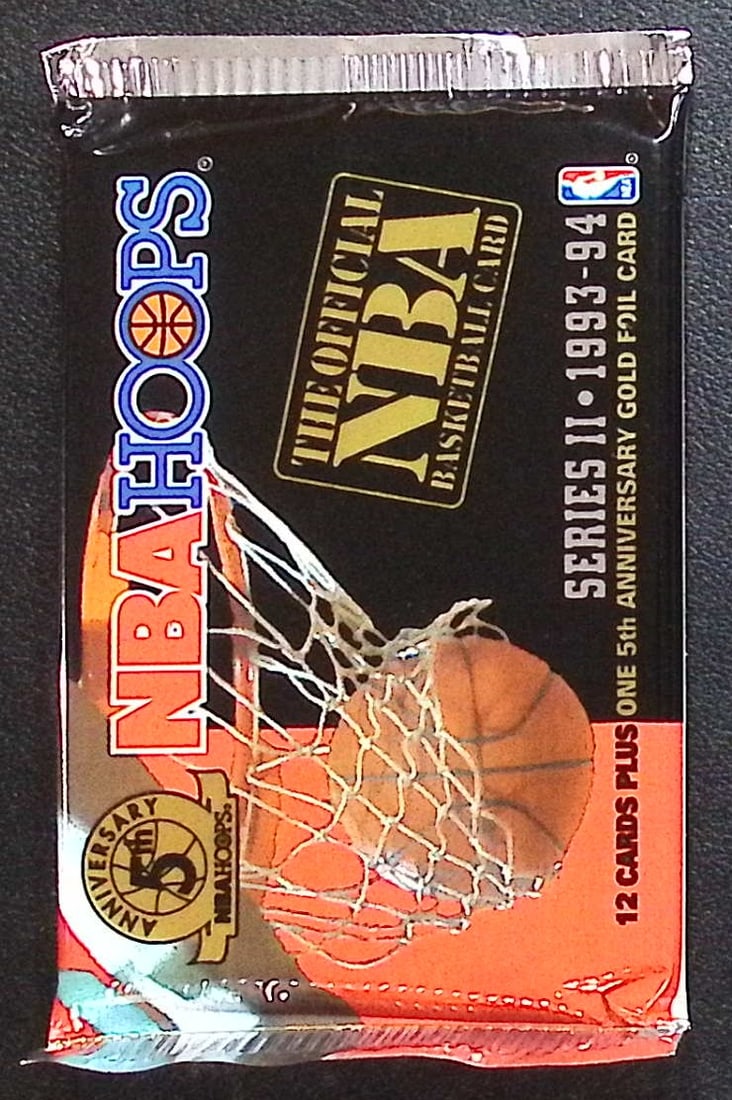 1993 NBA Hoops SERIES 2 Vintage Basketball Cards Retail Box Pack New Factory Sealed (1 of 1)