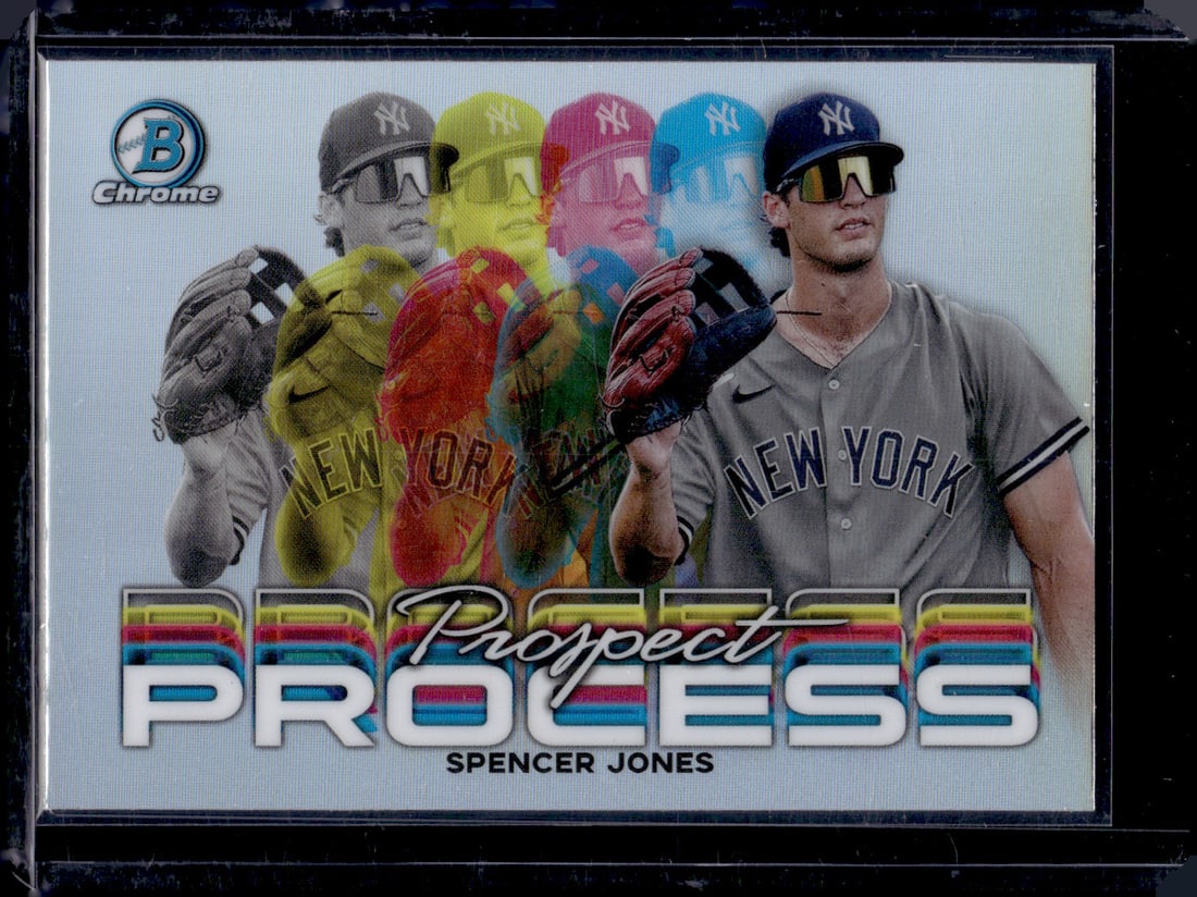 Spencer Jones Prospect Process 2023 Bowman Chrome #PRP-18 New York Yankees (1 of 2)