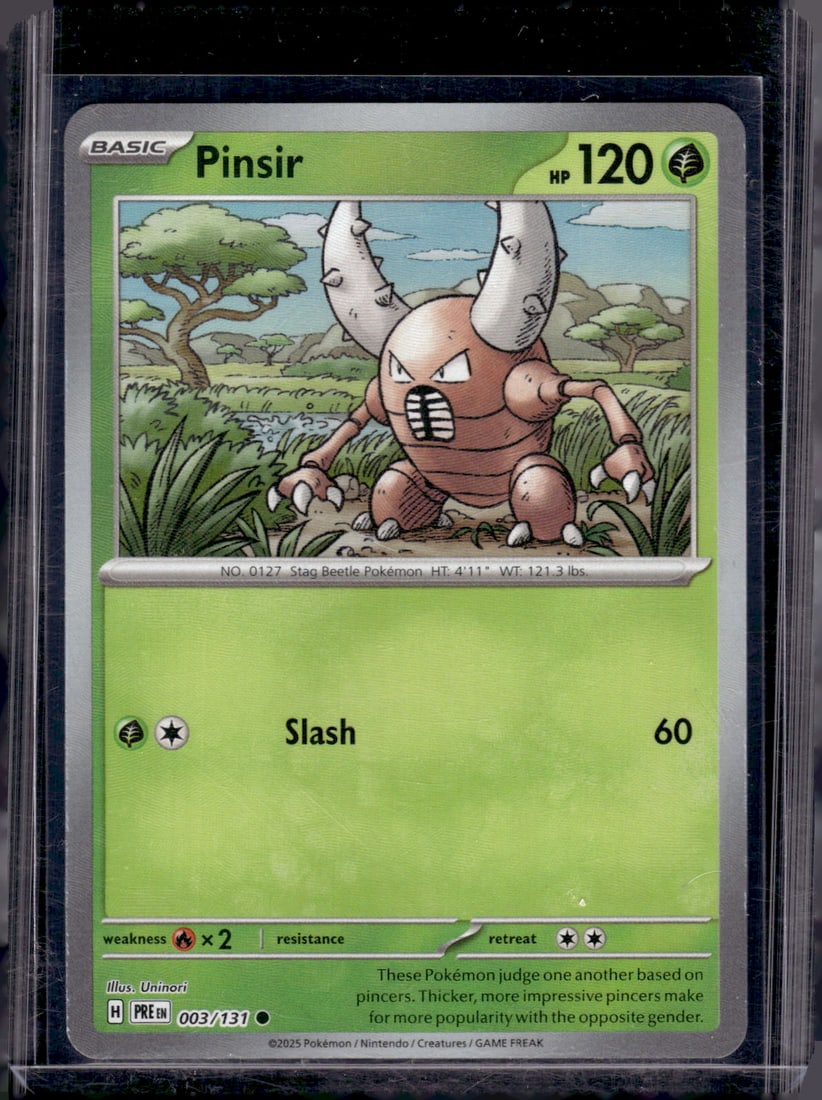 Pokemon Prismatic Evolutions Pinsir Master Ball Holo #3 (1 of 2)