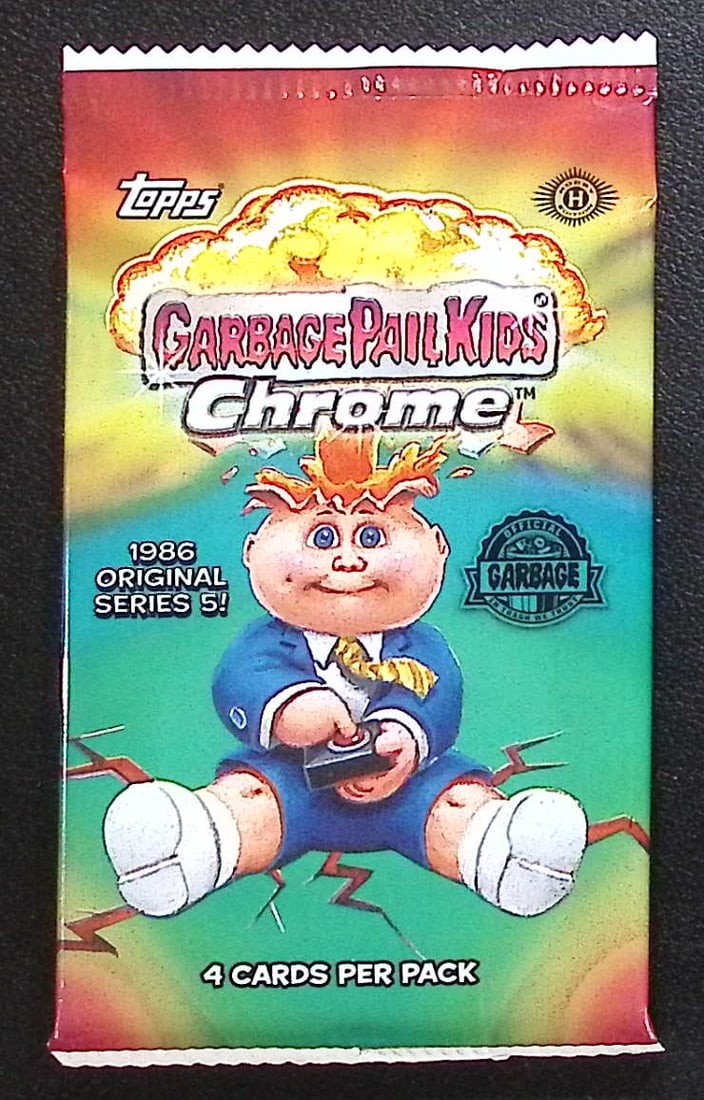 2022 Gargage Pail Kids Chrome Hobby Box Pack 1986 Origianal Series 5! Trading Cards (1 of 1)