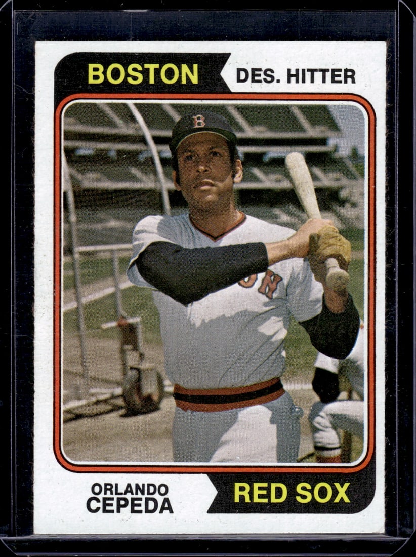 Orlando Cepeda 1974 Topps #83 Red Sox Vintage Baseball Card (1 of 2)