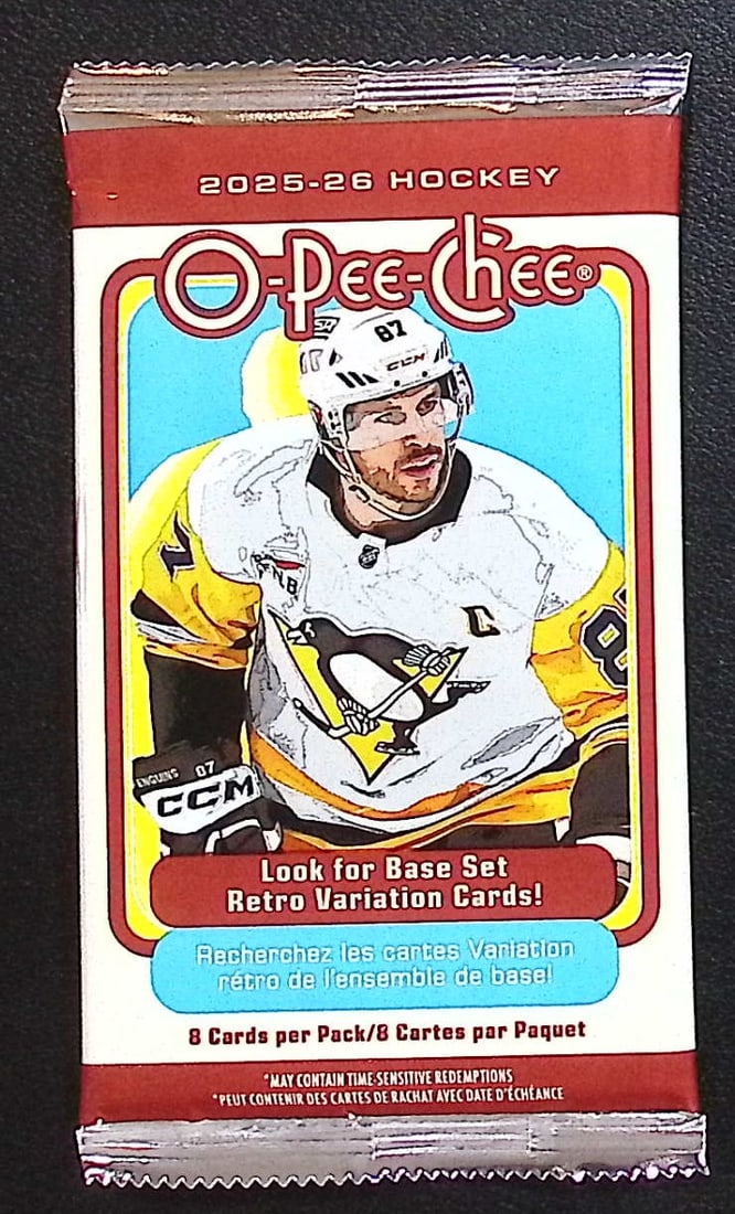 2025-'26 O Pee Chee Blaster Box Pack of Hockey Cards (1 of 1)