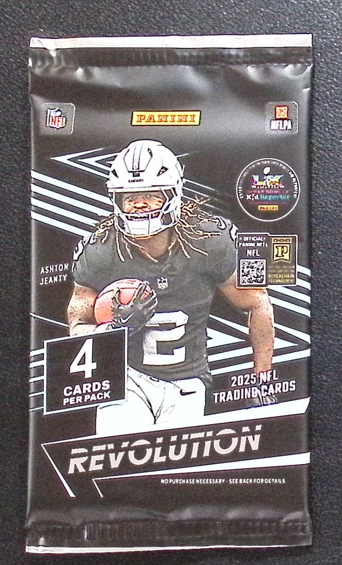 2025 Panini Revolution Football Mega Box Pack - Cam Ward, Emeka Egbuka, Ashton Jeanty, Travis (1 of 1)