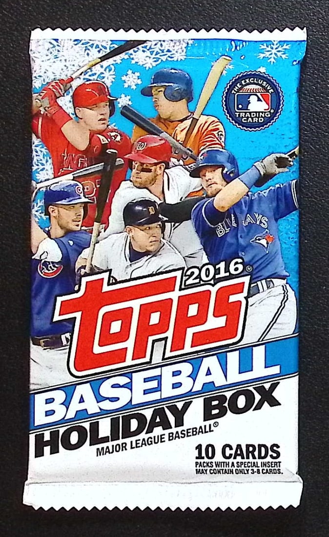2016 Topps Holiday Baseball Mega Box Pack: Topps Baseball MLB Trading & Sports Cards, Sports Cards for Sale Near Me, Auction Baseball Lots for Sale on Line, World Series & Hall of Fame Players