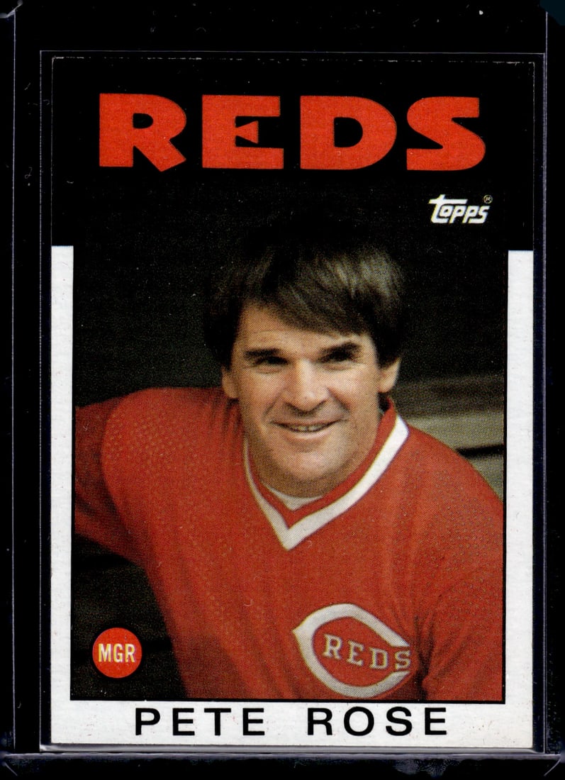 Pete Rose 1986 Topps #741 Cincinnati Reds (1 of 2)