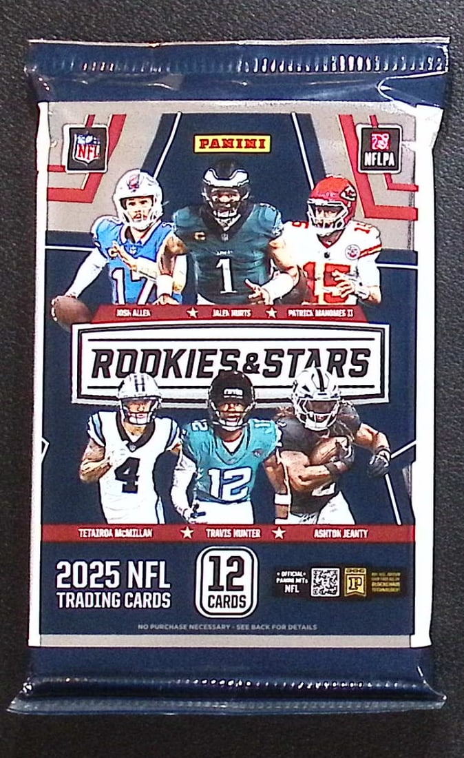 2025 Panini Rookies & Stars Football BLASTER BOX PACK Jaxson Dart, Travis Hunter, Emeka Egbuka (1 of 1)