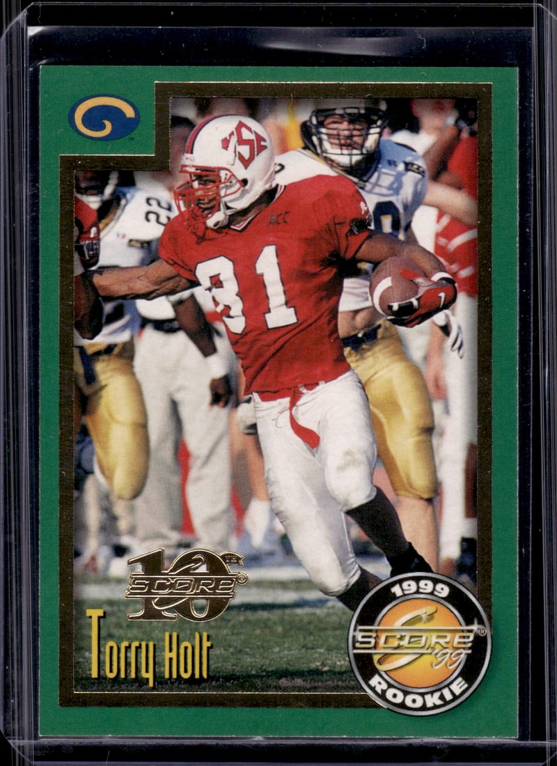 Torry Holt Rookie Card /1989 1999 Score Anniversary Showcase #225 Rams: Score Football NFL Trading Cards, Old Sports Cards for Sale Near Me, Hall of Fame & Super Bowl Player Cards, Auction Memorabilia Lots for Sale on Line