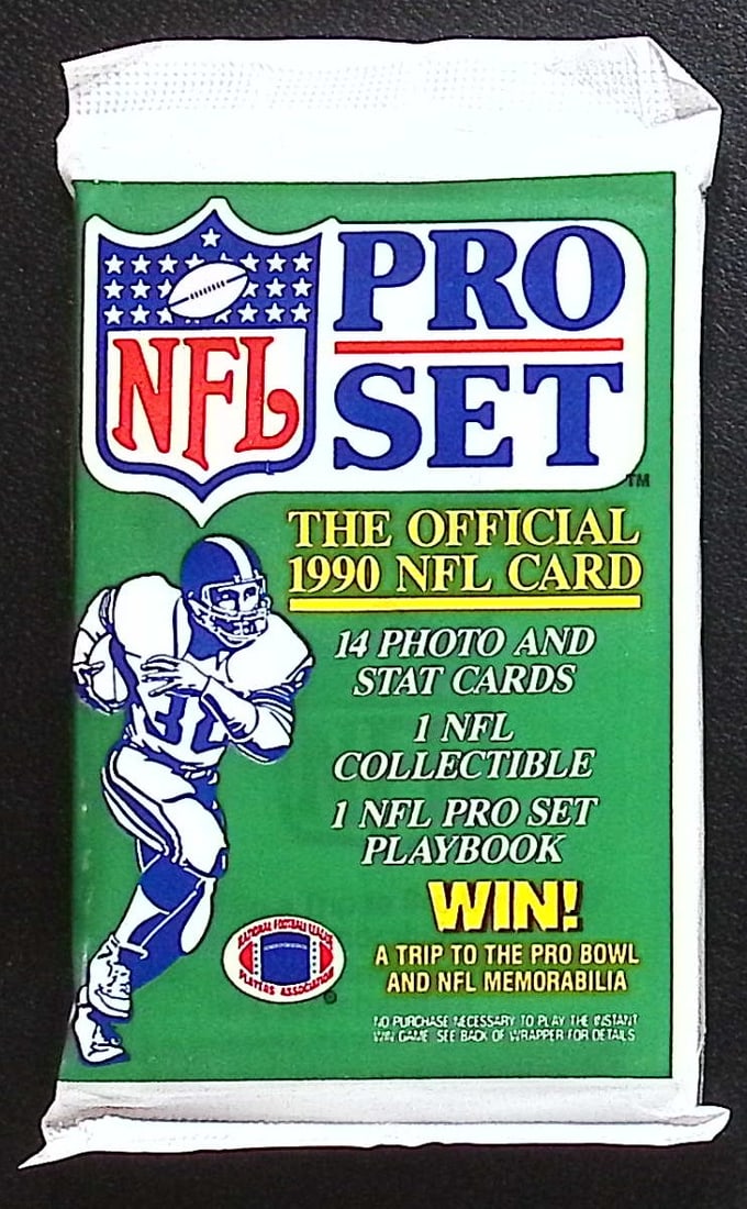 1990 Pro-Set Series 1 Vintage Football Card Retail Box Wax Pack, Sports Cards (1 of 1)