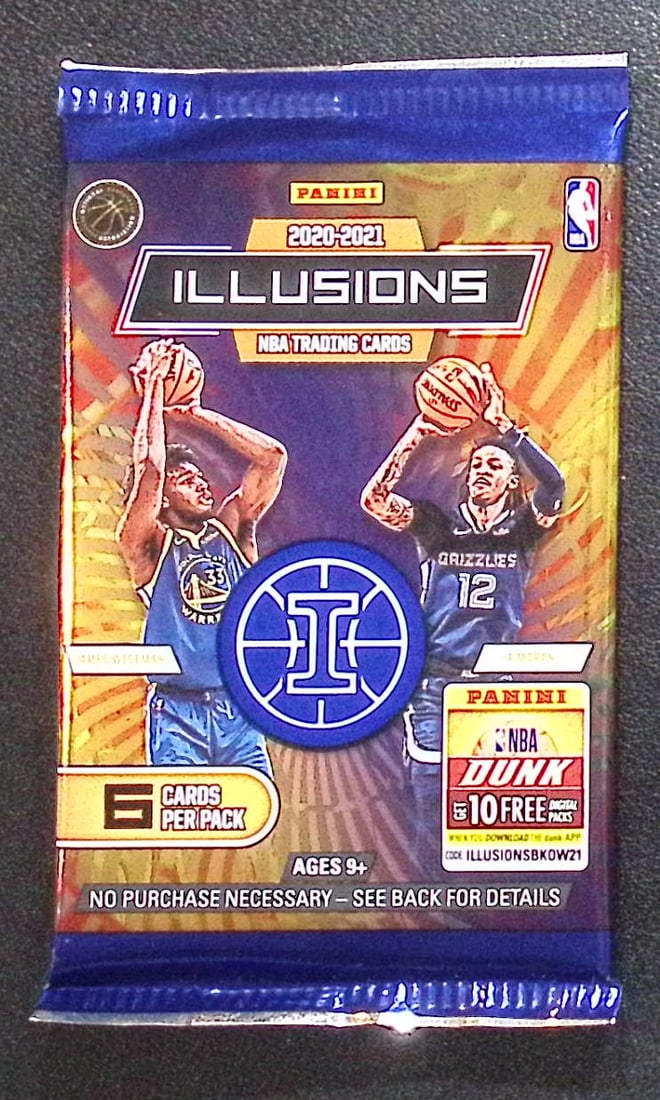 2020-21 Panini Illusions Basketball Blaster Box Packs Rookies: Lamelo Ball, Anthony Edwards, Tyrese: Rookies: Tyrese Haliburton, Tyrese Maxey, Lamelo Ball, Anthony Edwards, Onyeka Okongwu, Immanuel Quickley. Panini Illusions Basketball NBA Trading & Sports Cards, Sports Cards for Sale Near Me, Auctio