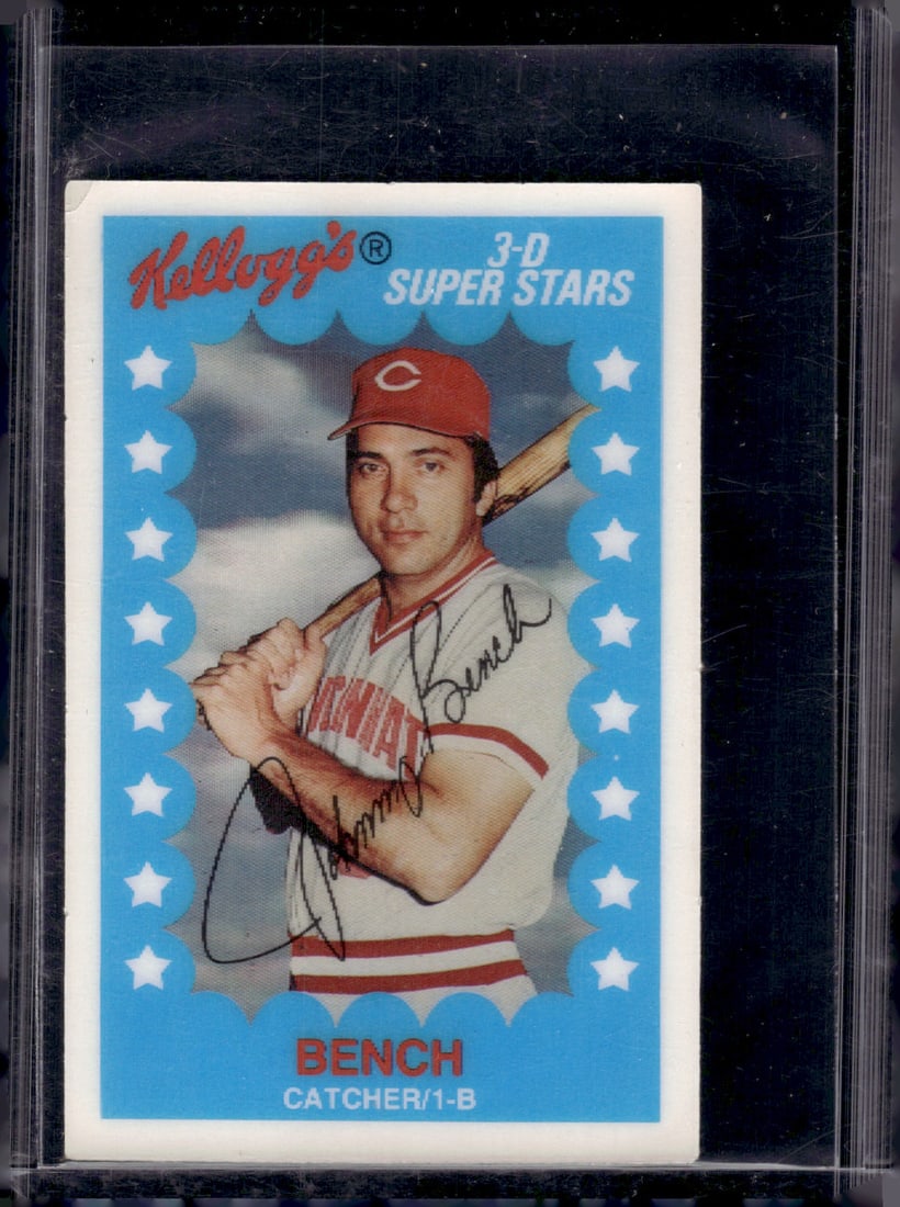 Johnny Bench 1982 Kellogg's 3-D Super Stars #30 Cincinnati Reds (1 of 2)