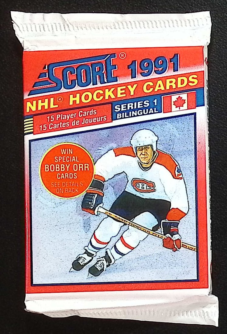 1991 Score Bi-Lingual Series 1 Vintage Hockey Cards Retail Box Pack Sports Cards (1 of 1)