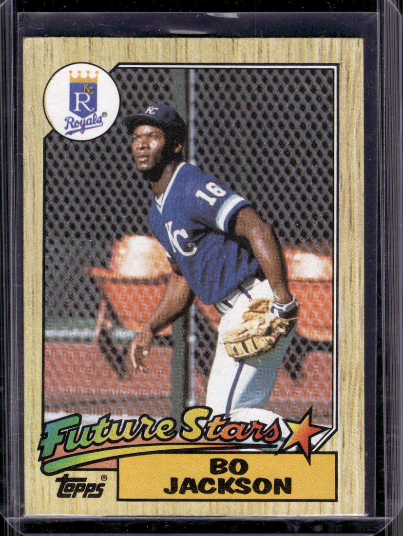 Bo Jackson Future Stars 1987 Topps #170 Kansas City Royals: Topps Baseball MLB Trading & Sports Cards, Sports Cards for Sale Near Me, World Series & Hall of Fame Players Memorabilia, Refractors, X-Fractors, Numbered, SP, SSP, Valuable Auction Memorabilia Lots 