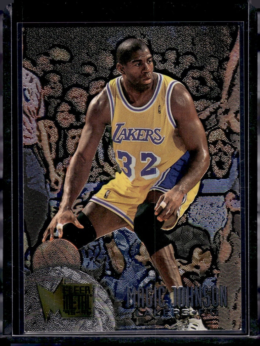 Magic Johnson 1995-96 Fleer Metal #161 Los Angeles Lakers (1 of 2)