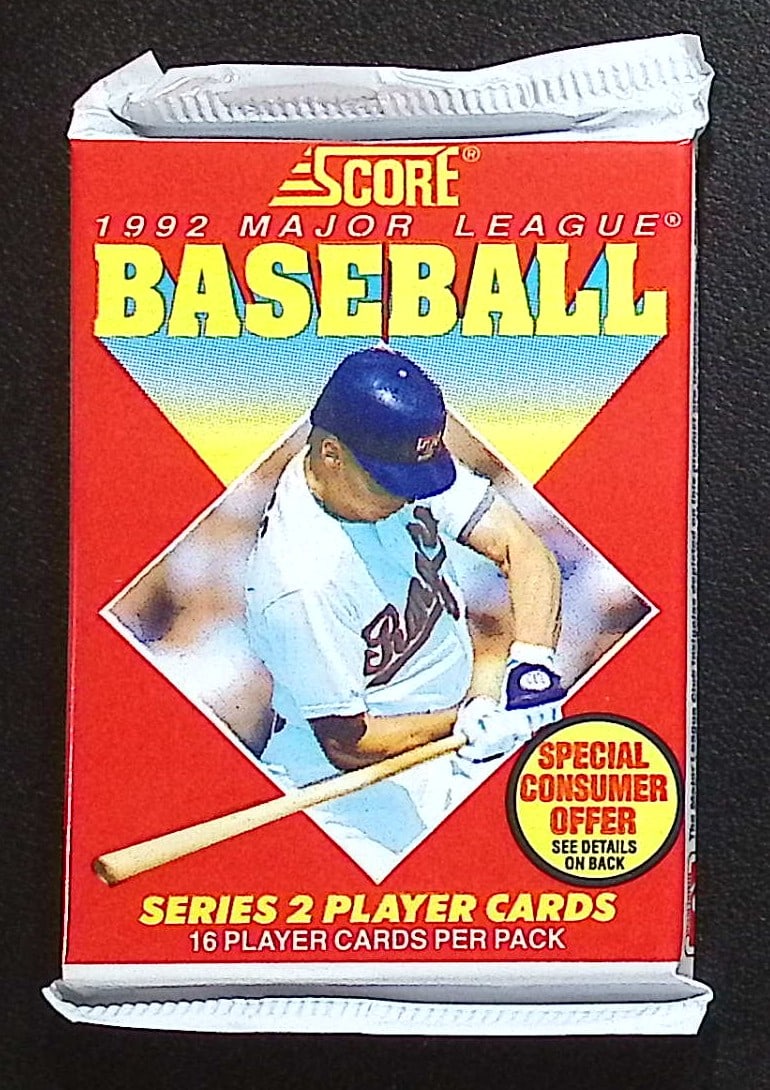 1992 Score Series 2 Vintage Baseball Cards Retail Box Pack, Sports Cards (1 of 1)