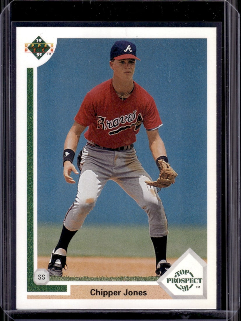 Chipper Jones Rookie Card 1991 Upper Deck #55 Atlanta Braves (1 of 2)