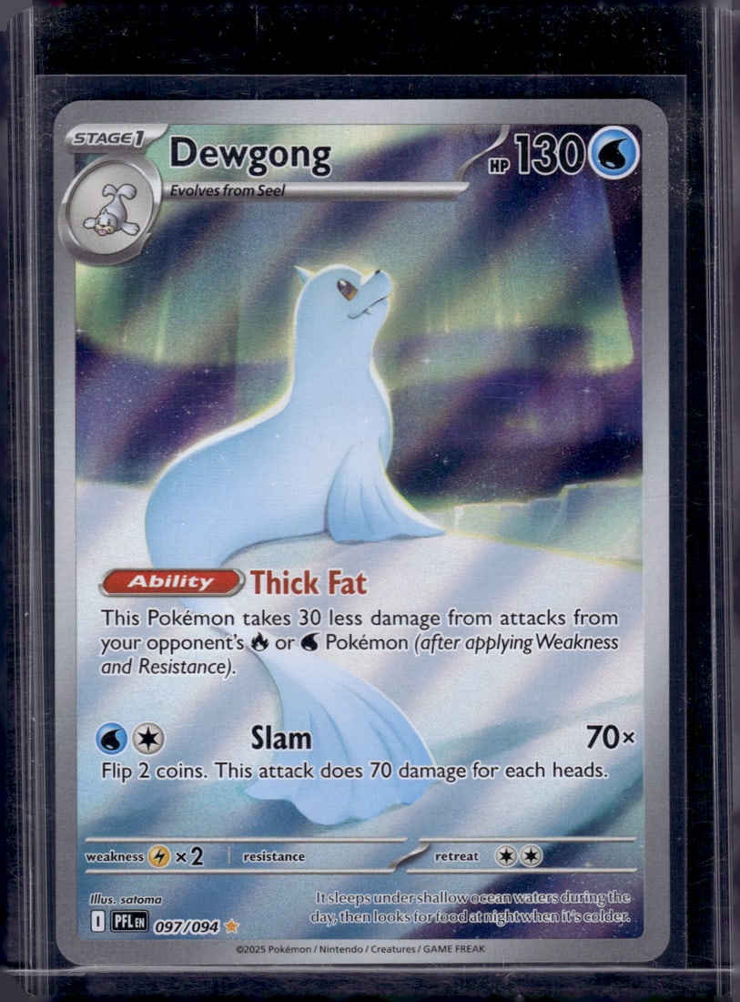 Pokemon Phantasmal Flames Dewgong Illustration Rare #97 (1 of 2)