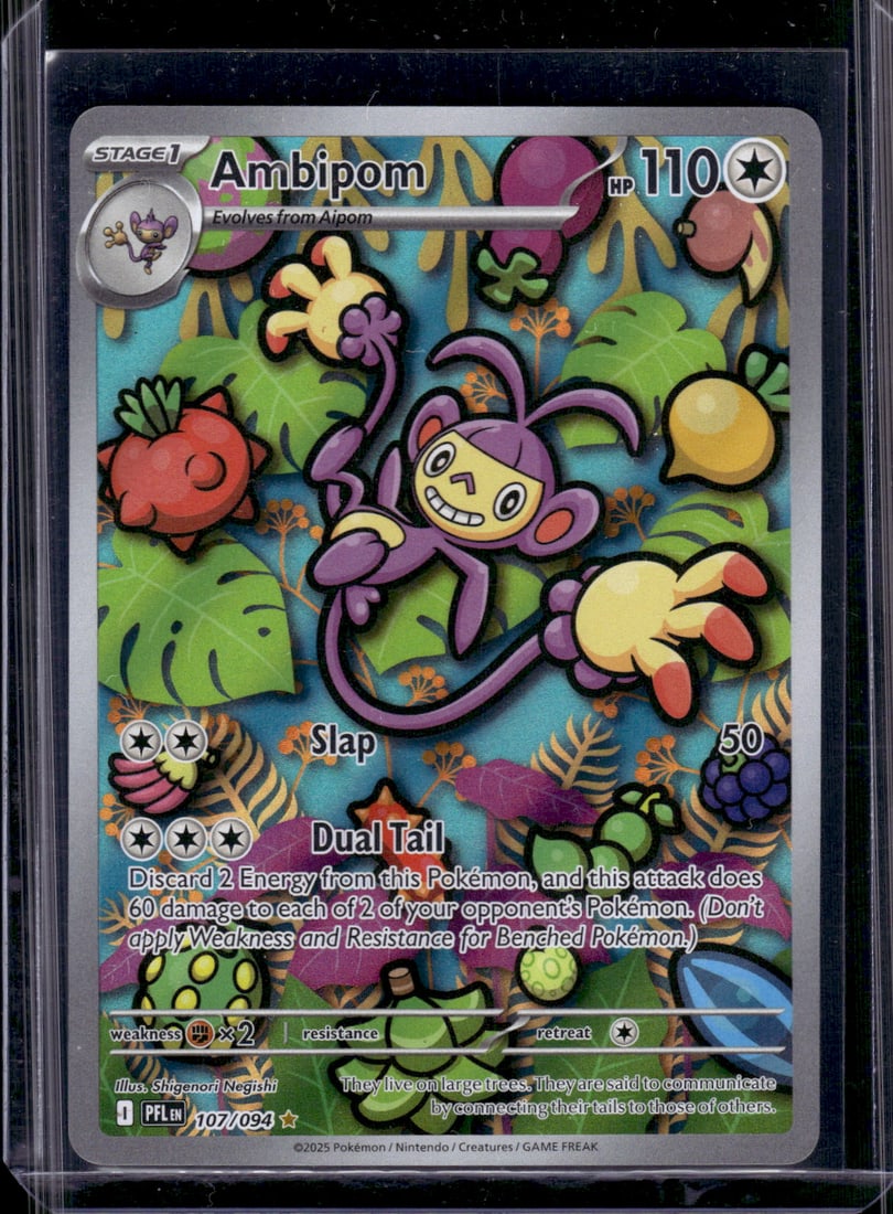Pokemon Phantasmal Flames Ambipom Illustration Rare #107 (1 of 2)