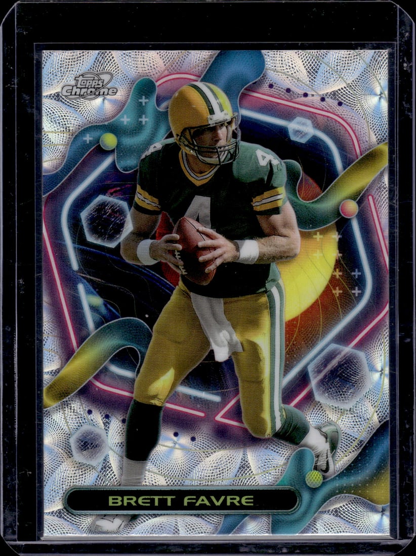 Brett Favre Cosmic Nucleus Refractor 2023 Topps Composite #268 Green Bay Packers: Topps Football NFL Trading Sports Cards, Sports Cards for Sale Near Me, Super Bowl & Hall of Fame Player Cards, Resurgence, Composite, SP, SSP, Valuable Auction Memorabilia Lots For Sale On Line