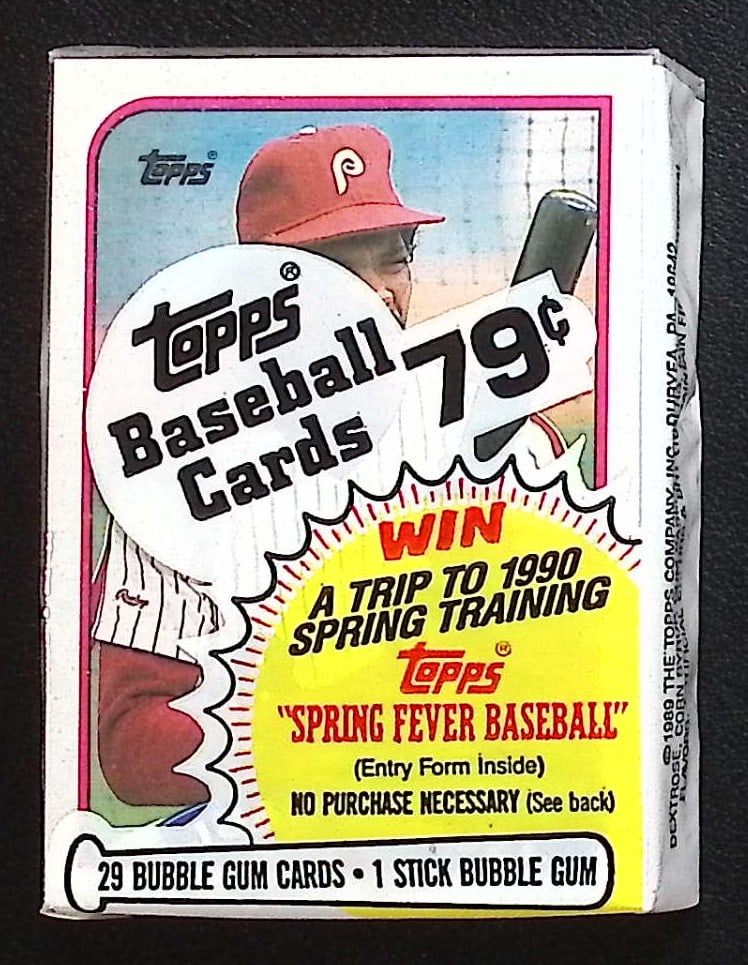 1989 Topps Series 1 Vintage Baseball Cards CELLO FAT PACK Sports Cards (1 of 2)