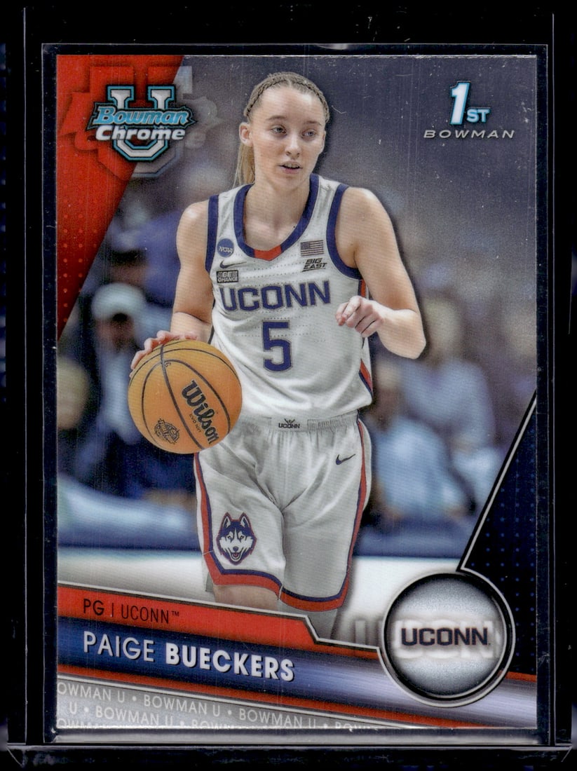 Paige Bueckers 1st Bowman 2024 Bowman U Chrome #90 UConn Huskies, Dallas Wings: Bowman Chrome U, Basketball NBA Trading & Sports Cards, Sports Cards for Sale Near Me, Chrome, Refractor, SP, SSP, Valuable Auction Memorabilia Lots Sold On Line, NBA Championship & Hall of Fame Playe