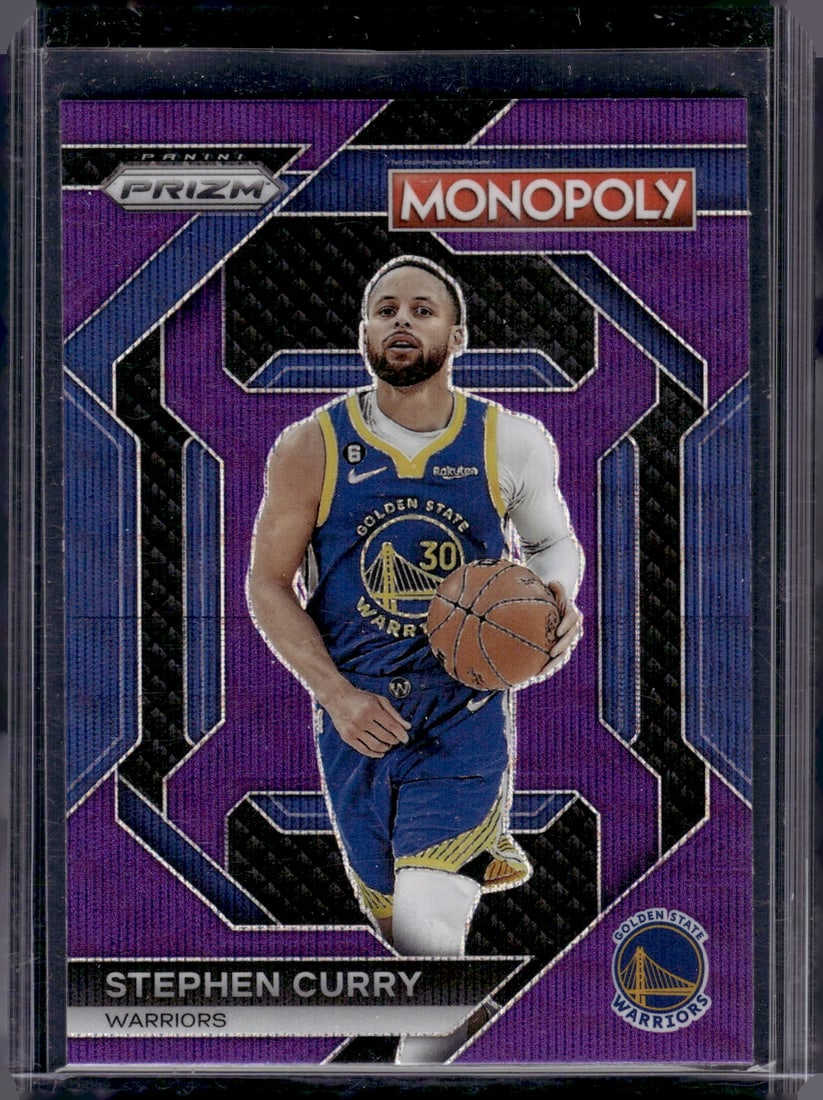 Stephen Curry Purple Wave Prizm 2023-24 Panini Prizm Monopoly #PS8 Warriors (1 of 2)