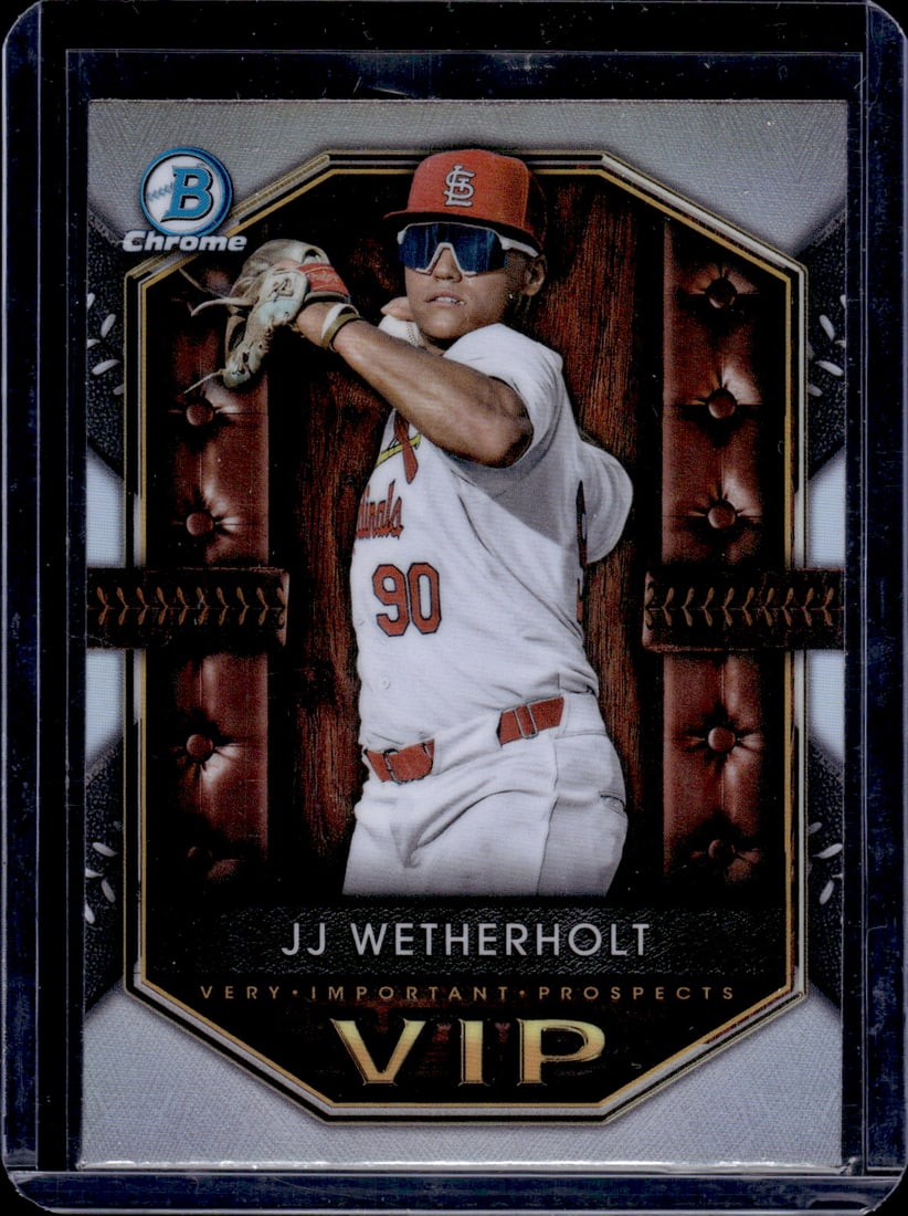 JJ Wetherholt VIP 2025 Bowman Chrome #VIP-18 St. Louis Cardinals (1 of 2)
