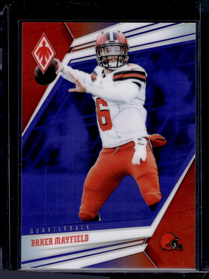Baker Mayfield Purple /149 2019 Panini Phoenix #19 Browns, Buccaneers (1 of 2)