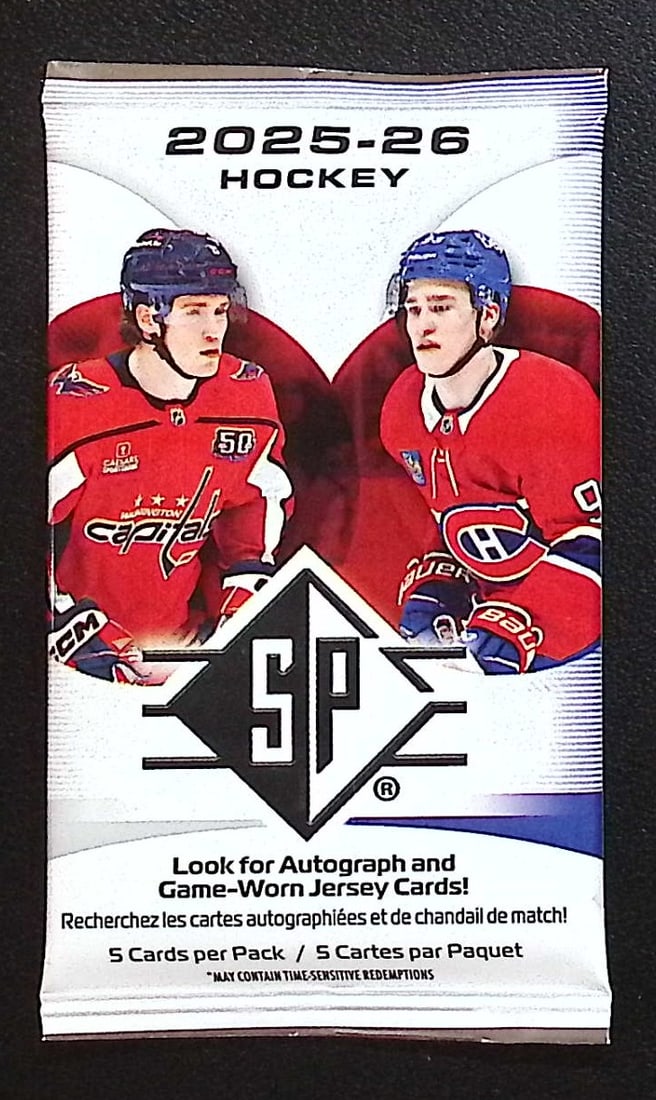 2025-26 Upper Deck SP Hockey BLASTER BOX PACK - NHL Sports Trading Card (1 of 1)