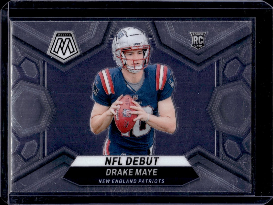 Drake Maye Rookie Card 2024 Panini Mosaic #273 New England Patriots (1 of 2)