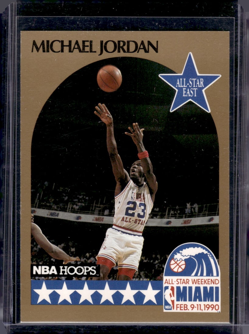 Michael Jordan 1990-91 NBA Hoops #5 Chicago Bulls (1 of 2)