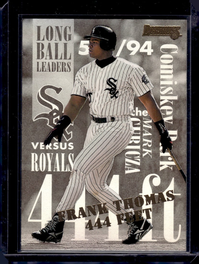 Frank Thomas Long Leaders 1994 Donruss #1 Chicago White Sox: Donruss Baseball MLB Trading & Sports Cards, Sports Cards for Sale Near Me, Prizm, Mosaic, Select, SP, SSP, Auction Memorabilia Lots for Sale On Line, World Series & Hall of Fame Players, Diamond King