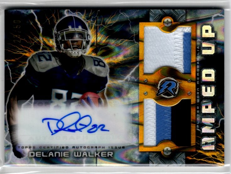 Delanie Walker Patch Auto /50 2023 Topps Composite Resurgence #RAUPA-DW Titans: Topps Football NFL Trading Sports Cards, Sports Cards for Sale Near Me, Super Bowl & Hall of Fame Player Cards, Resurgence, Composite, SP, SSP, Valuable Auction Memorabilia Lots For Sale On Line