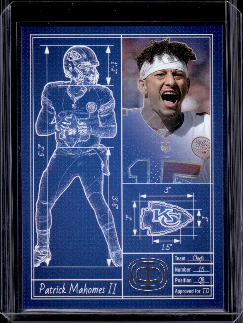Patrick Mahomes Touchdown Architect 2025 Panini Icon Collection Mahomes #TA-6 Chiefs: Panini Select, Prizm, Mosaic, Contenders, Zenith, Phoenix, Illusions, Absolute, Rookie NFL Sports Trading Cards, SP, SSP, Cards, Football Cards for Sale Near Me, Superbowl & Hall of Fame Player Cards,